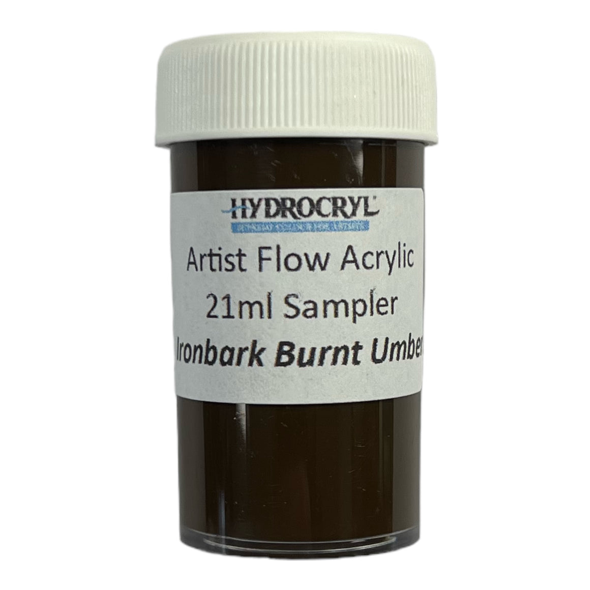 IRONBARK BURNT UMBER Hydrocryl Artist Flow Acrylic 21ml Sampler