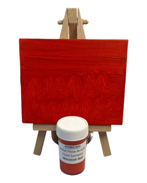 WARATAH RED Hydrocryl Artist Flow Acrylic 21ml Sampler