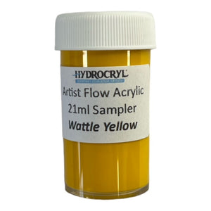 WATTLE YELLOW Hydrocryl Artist Flow Acrylic 21ml Sampler