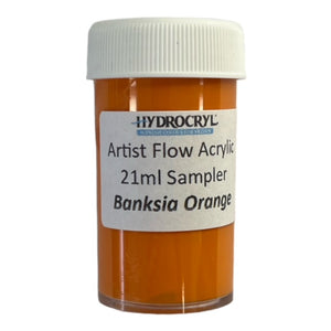 BANKSIA ORANGE Hydrocryl Artist Flow Acrylic 21ml Sampler