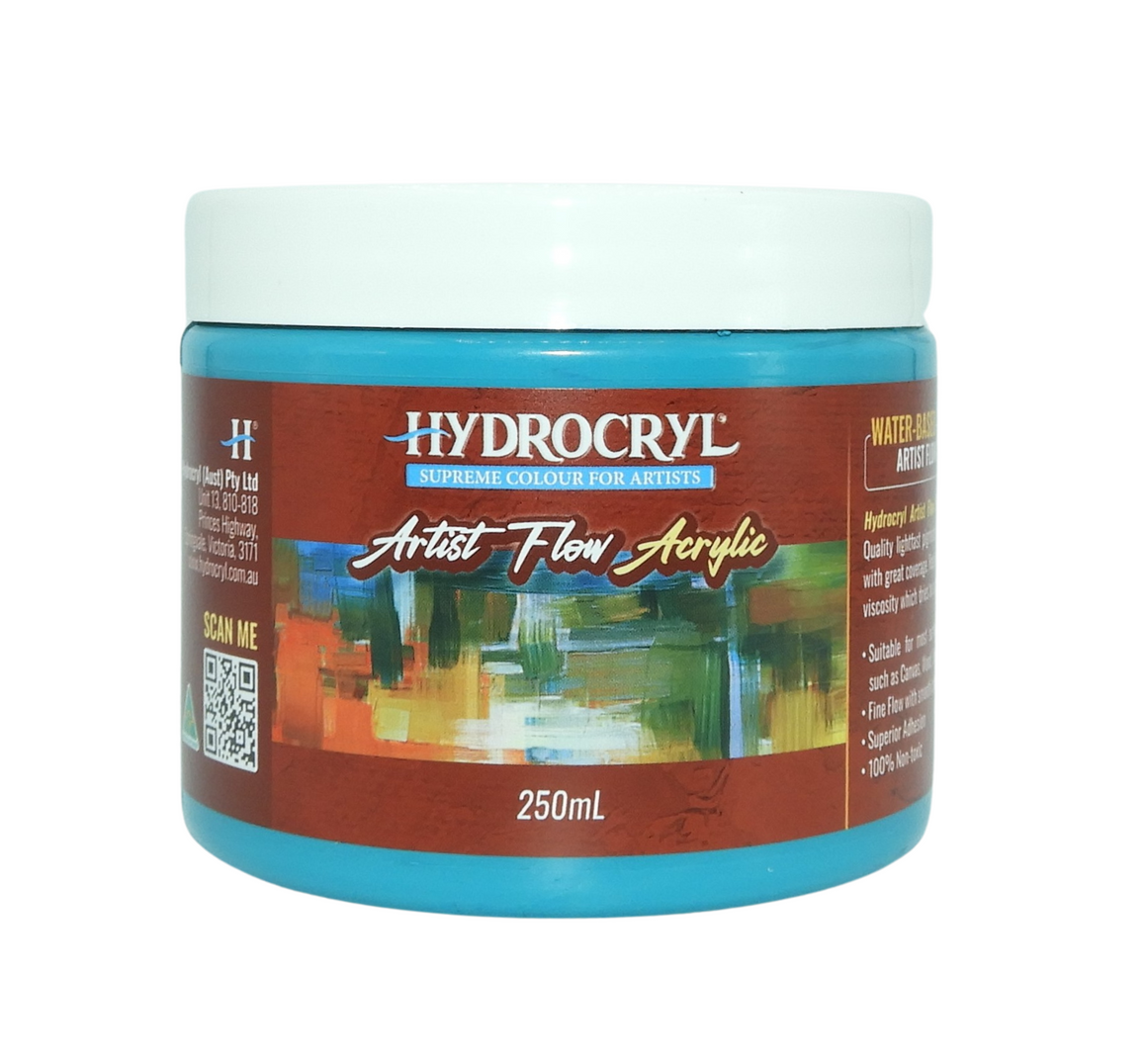 BONDI BLUE Hydrocryl Artist Flow Acrylic 250ml