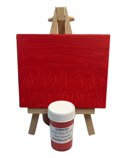 BOTTLEBRUSH RED Hydrocryl Artist Flow Acrylic 21ml Sampler
