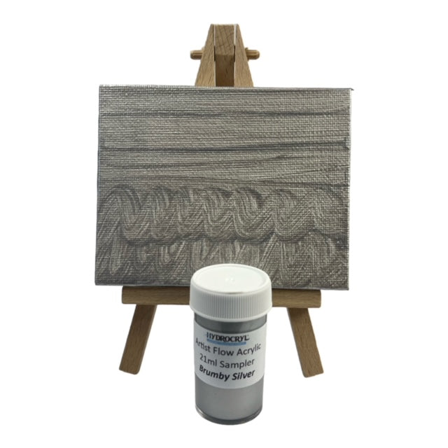 BRUMBY SILVER Hydrocryl Artist Flow Acrylic 21ml Sampler