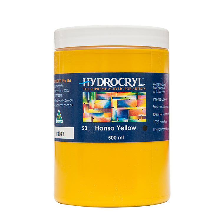 HANSA YELLOW Hydrocryl Original Dimension Acrylic Paint 500ml
