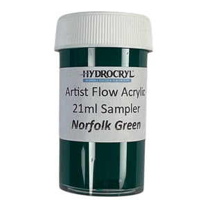 NORFOLK GREEN Hydrocryl Artist Flow Acrylic 21ml Sampler
