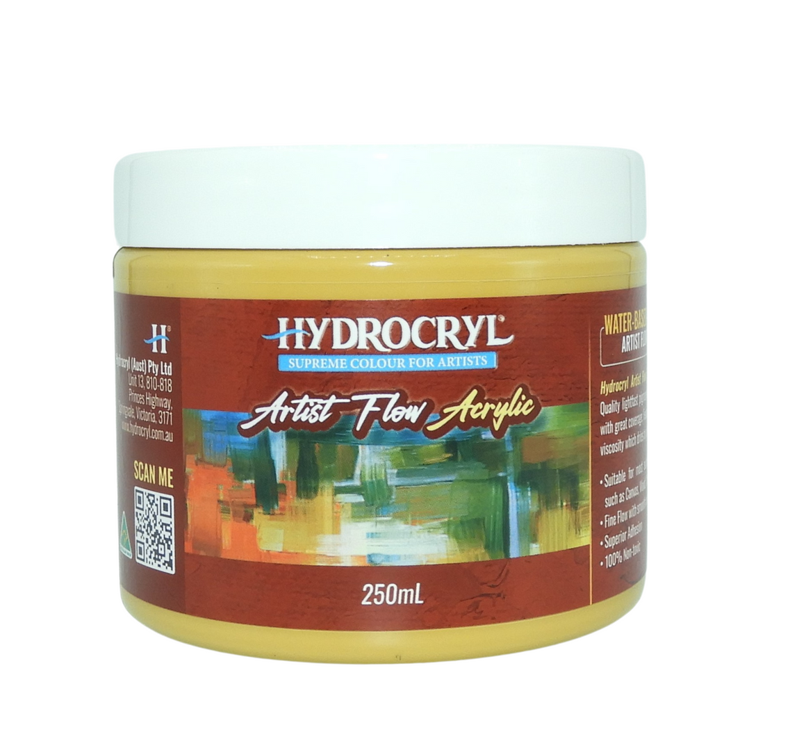 OUTBACK YELLOW OXIDE Hydrocryl Artist Flow Acrylic 250ml