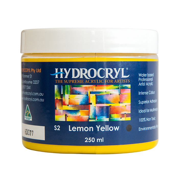 LEMON YELLOW Hydrocryl Original Dimension Acrylic Paint 250ml